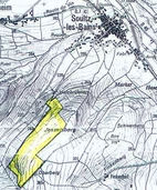 Plan de localisation - Colline calcaire du Jesselberg