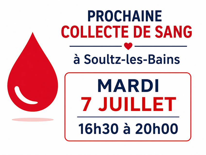 Collecte de sang à Soultz-les-Bains
