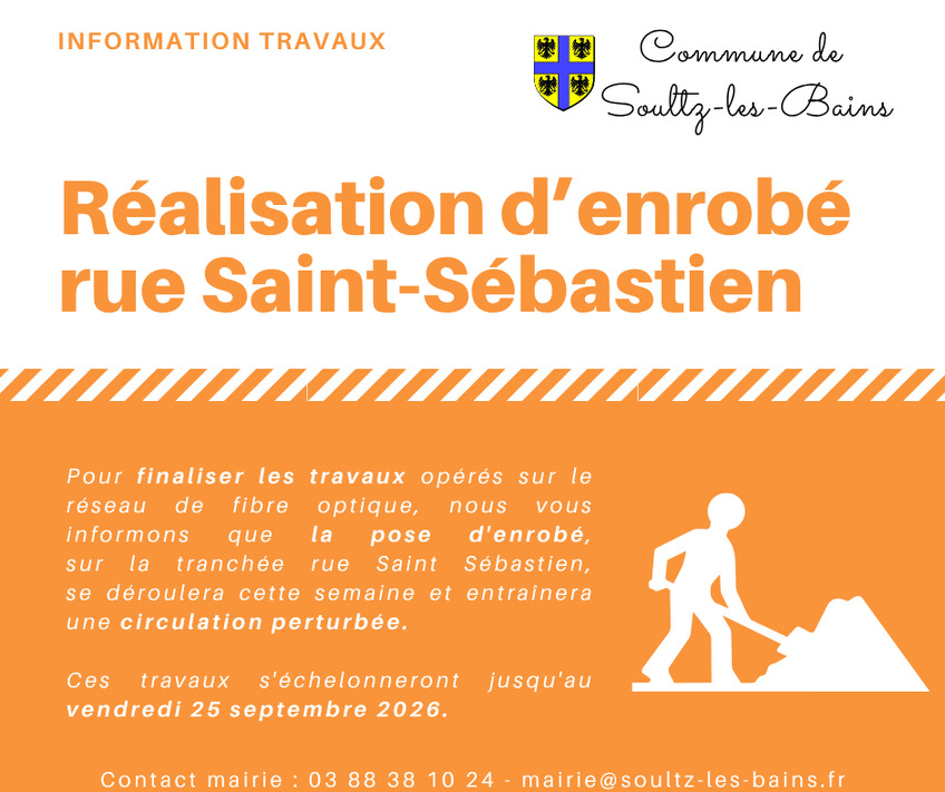 Travaux d'enrobé